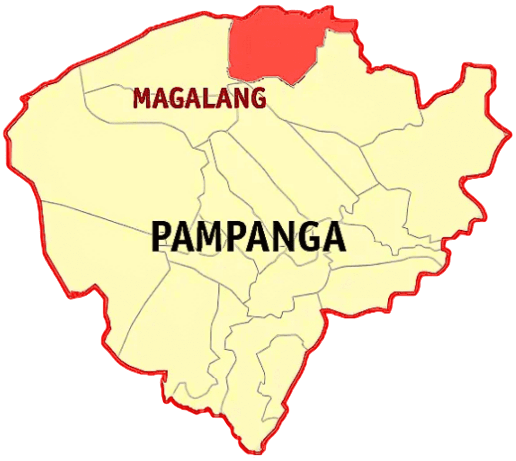 Map of Magalang